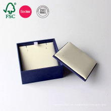 Caja de joyería de papel de cuero de empaquetado de la cartulina del OEM de la fábrica